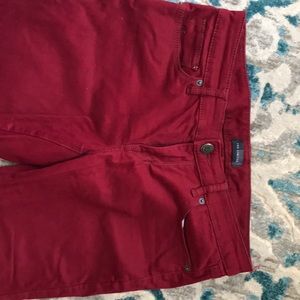 Dark Red Jeans